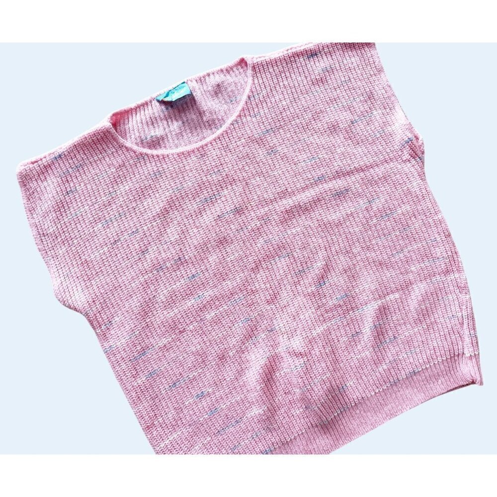 Vintage SUNSHINE 80s / 90s Pink Sleeveless Sweater Size Med